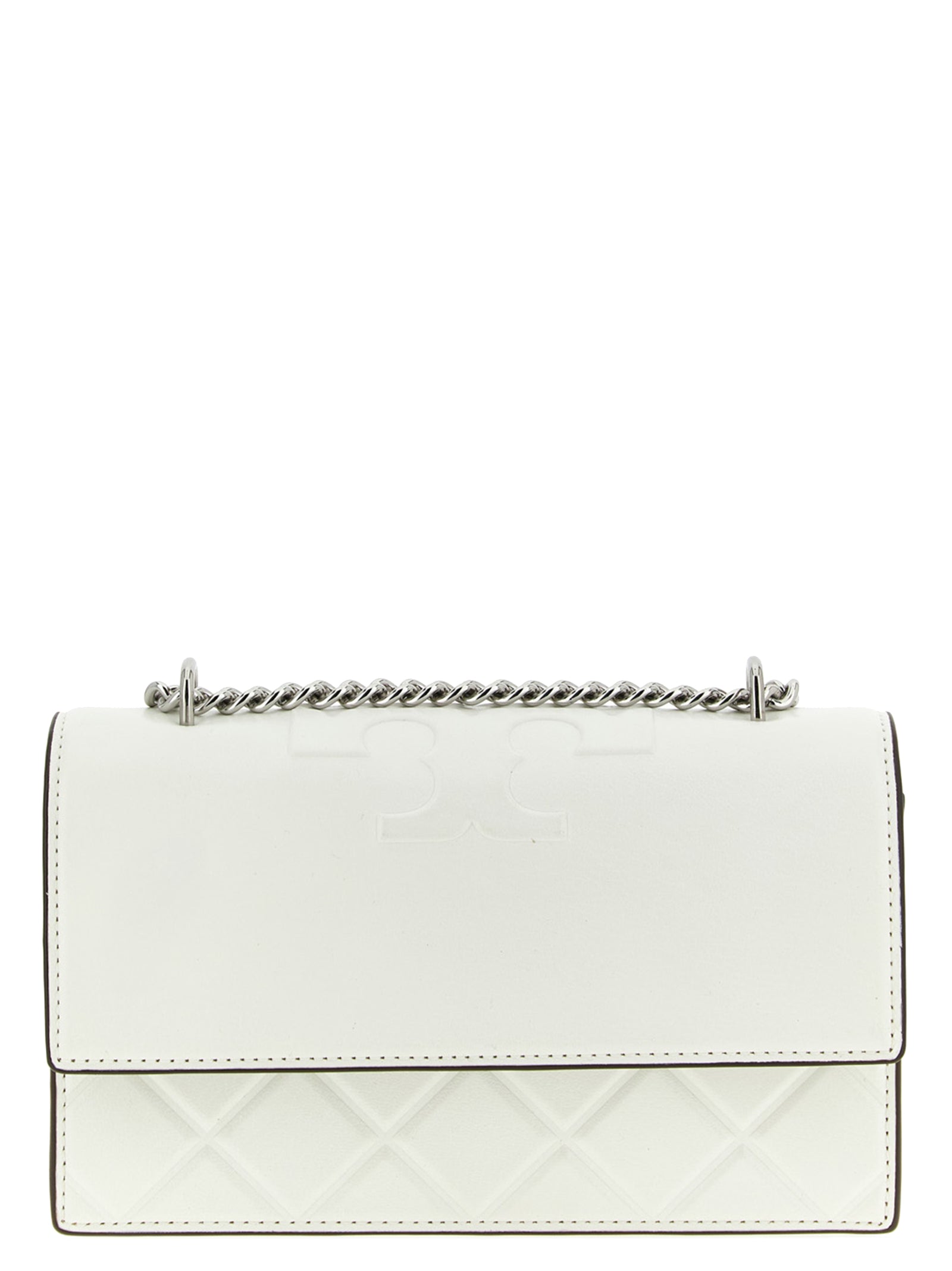 Tory Burch Fleming Small Leather Crossbody Bag Ivory