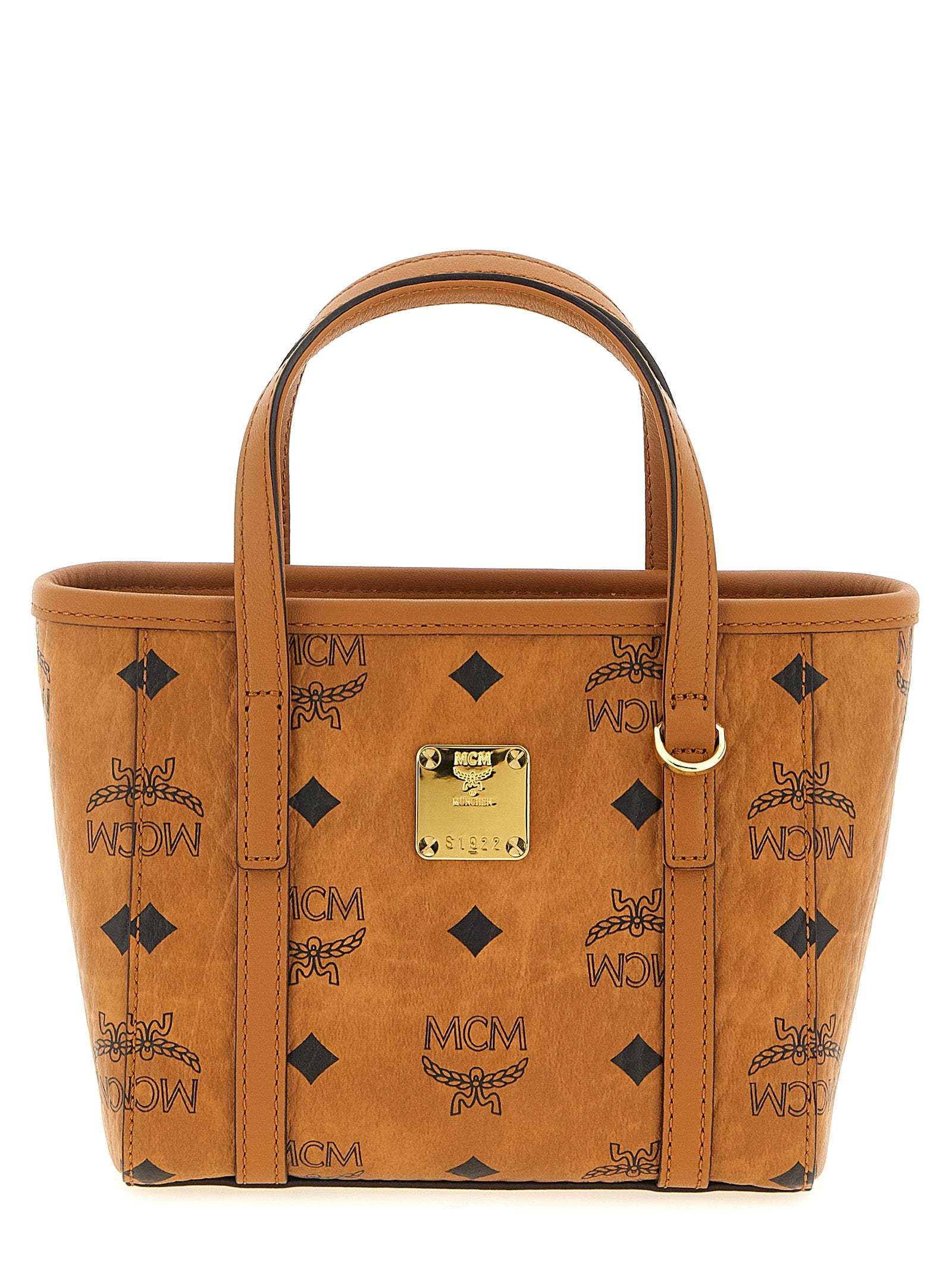 MCM Toni X-Mini Shopper Brown