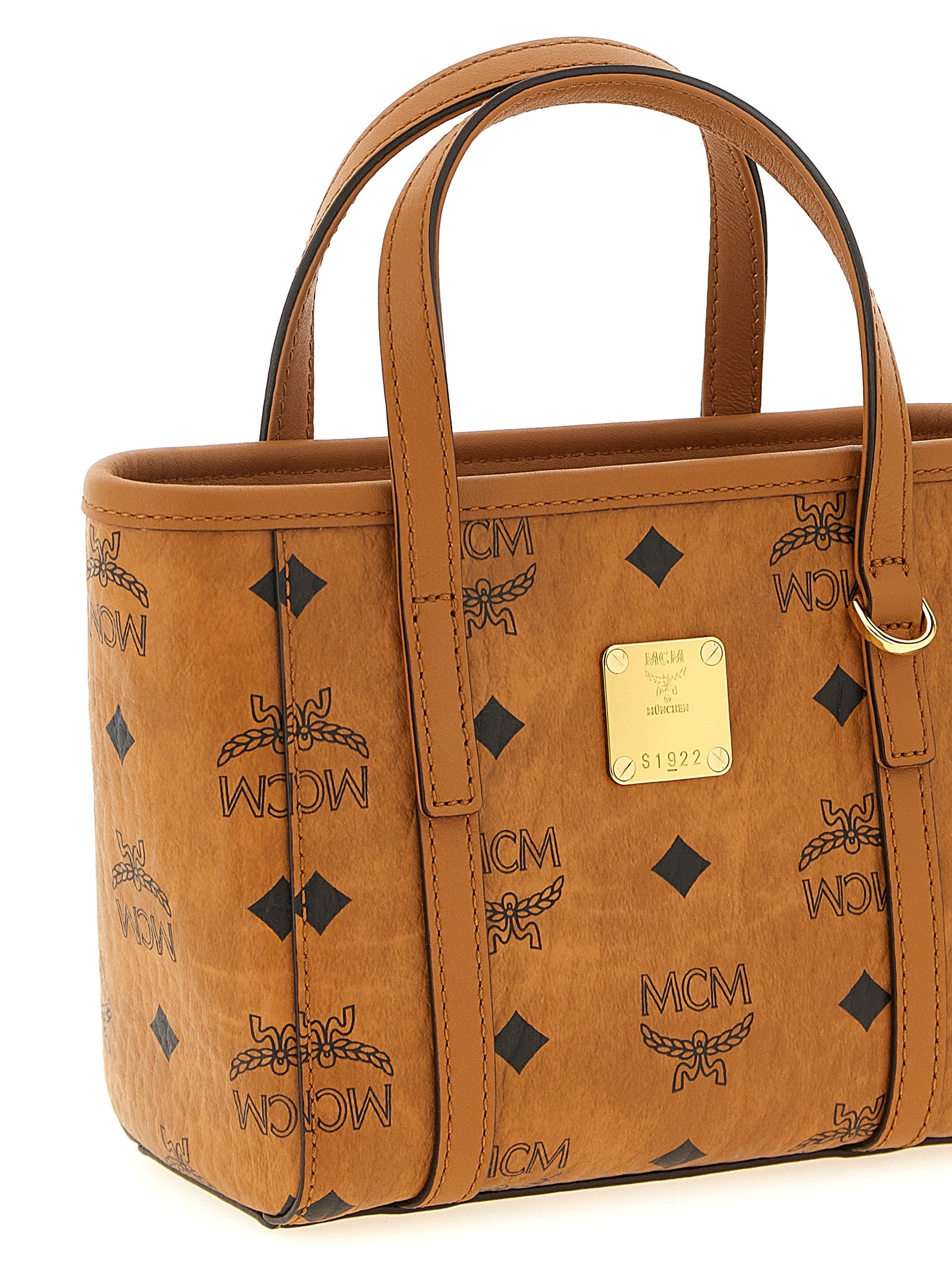 MCM Toni X-Mini Shopper Brown