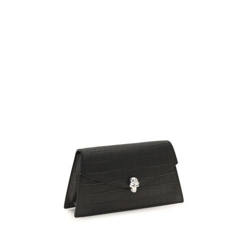 Alexander McQueen Skull Mini Clutch Black