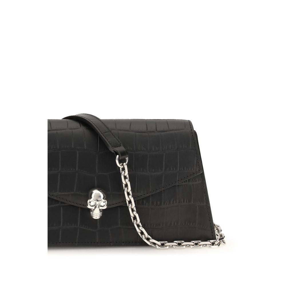 Alexander McQueen Skull Mini Clutch Black
