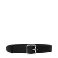 Burberry Black Leather Belt