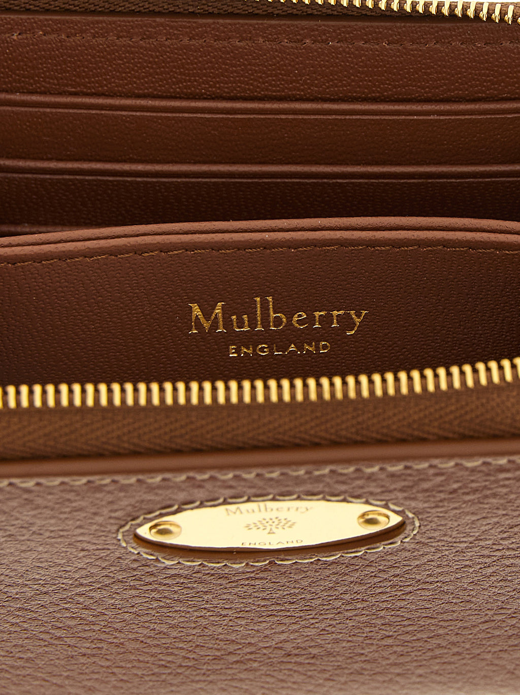 Mulberry Brown Bovine Leather Cardholder Brown