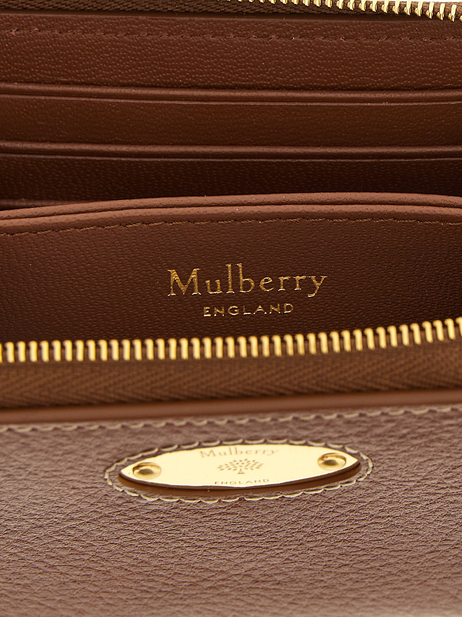 Mulberry Brown Bovine Leather Cardholder Brown