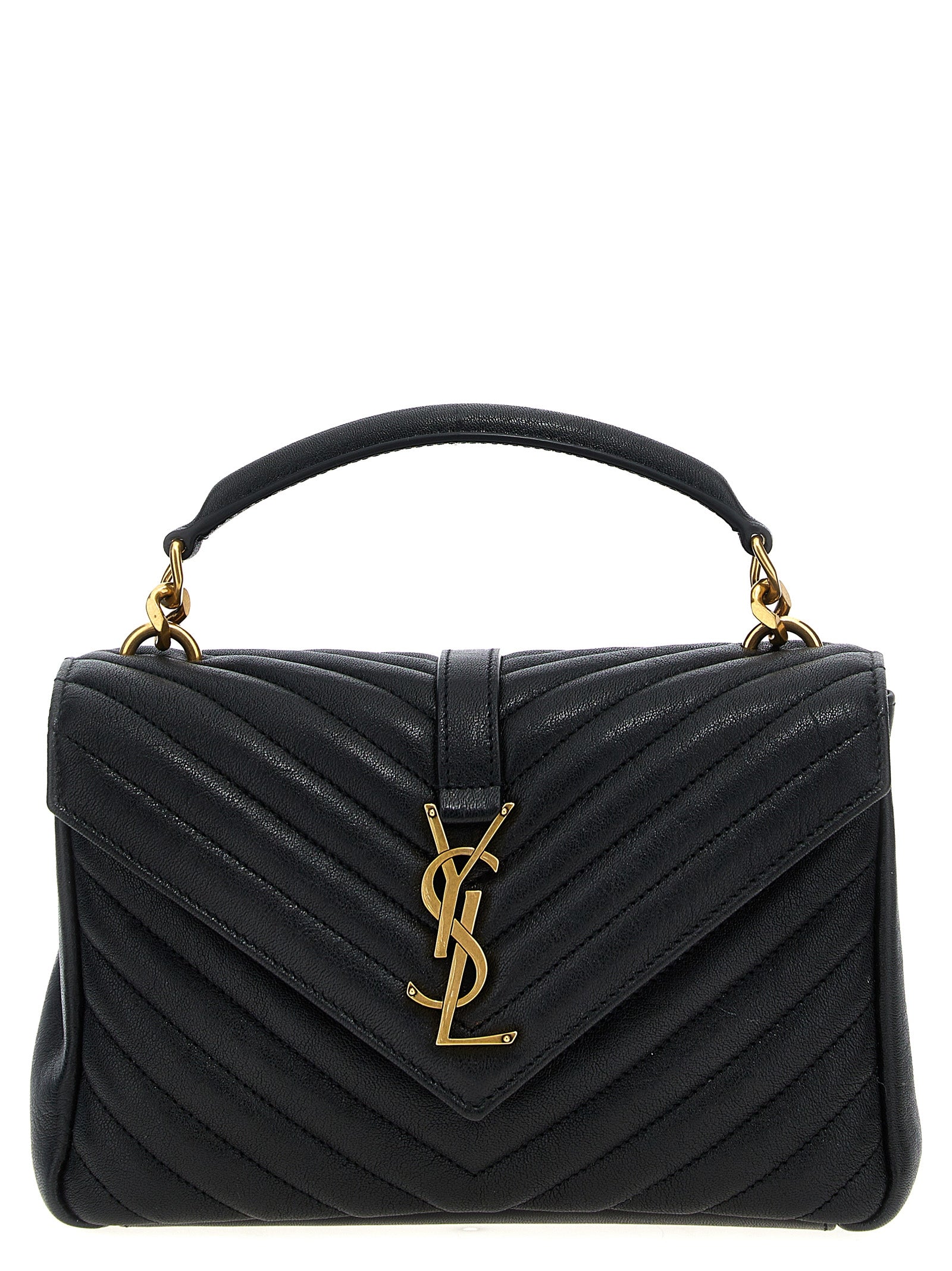 Saint Laurent College Shoulder Bag Black