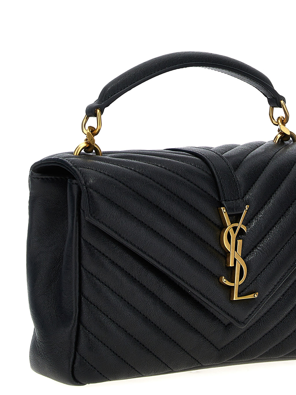 Saint Laurent College Shoulder Bag Black