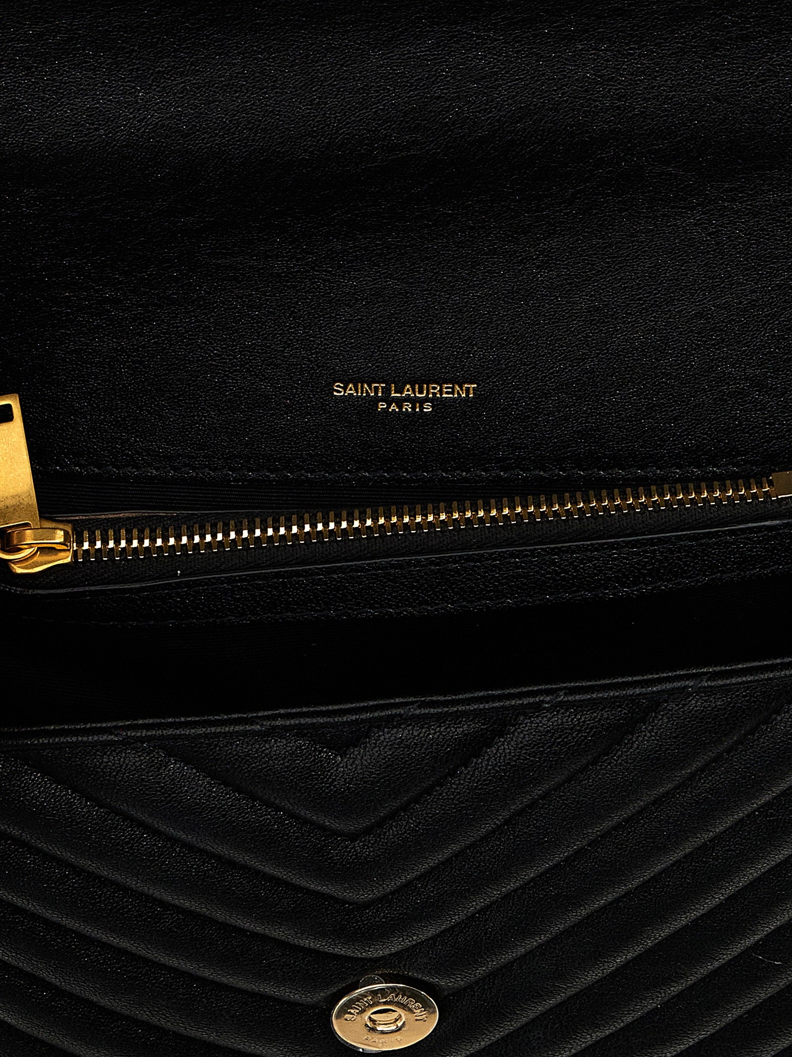 Saint Laurent College Shoulder Bag Black