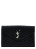 Saint Laurent Cassandre Chain Wallet Black