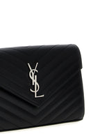 Saint Laurent Cassandre Chain Wallet Black