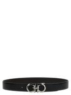 Ferragamo Gancini Reversible Black & Brown Leather Belt
