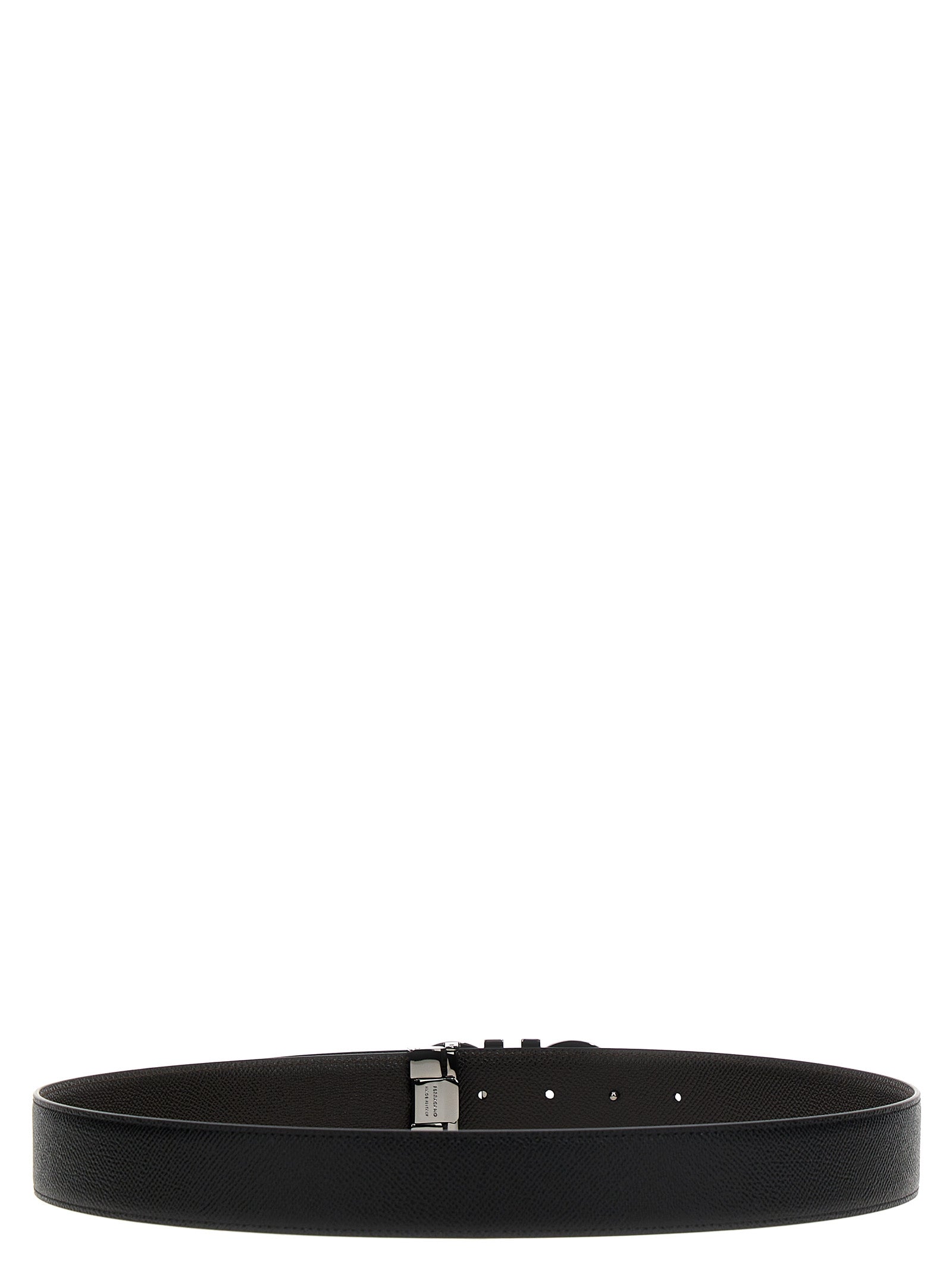 Ferragamo Gancini Reversible Black & Brown Leather Belt