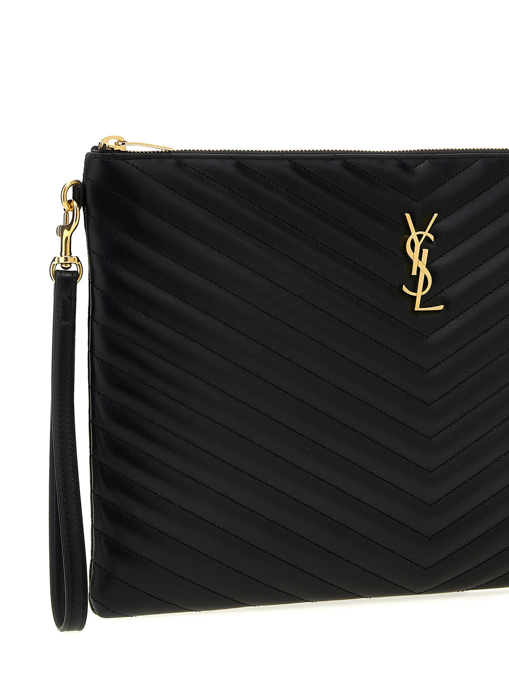 Saint Laurent Cassandre Clutch Black