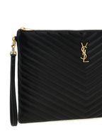 Saint Laurent Cassandre Clutch Black