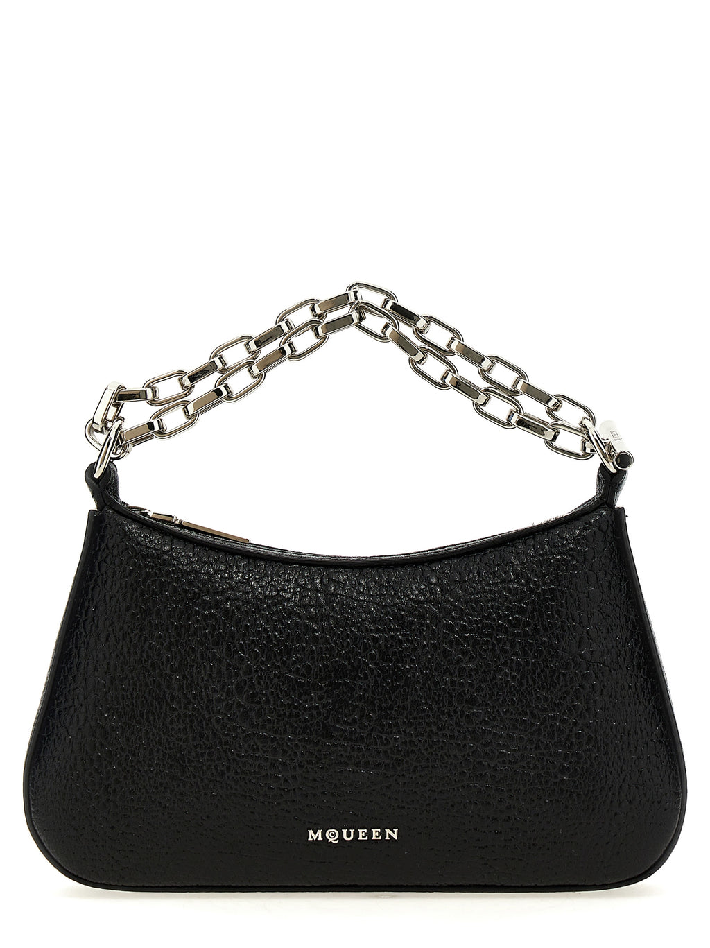 McQueen T-Bar Mini Shoulder Bag Black