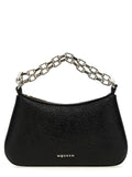 McQueen T-Bar Mini Shoulder Bag Black