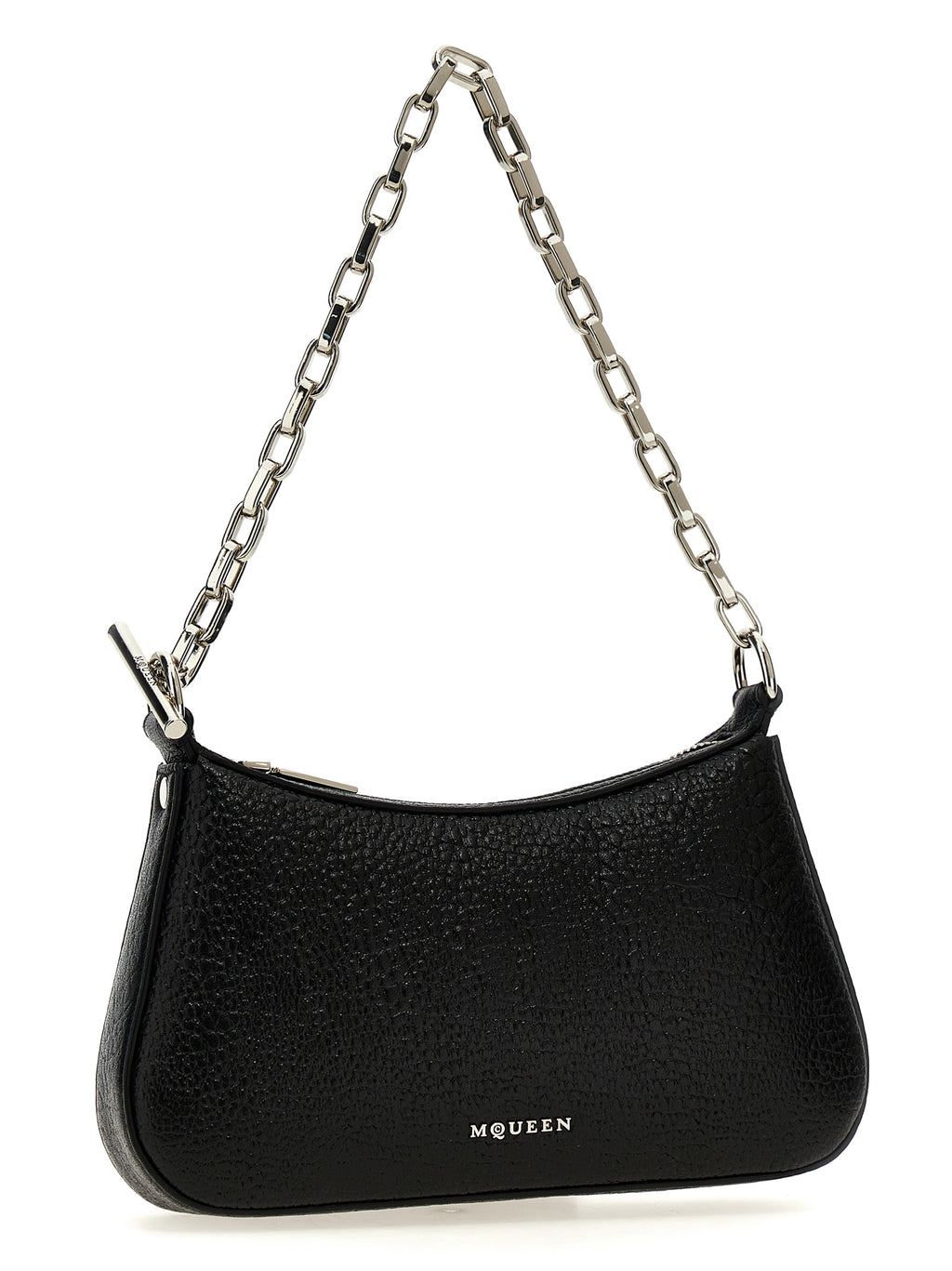 McQueen T-Bar Mini Shoulder Bag Black