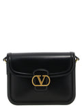 Valentino Garavani 9TO5 Black Leather Shoulder Bag