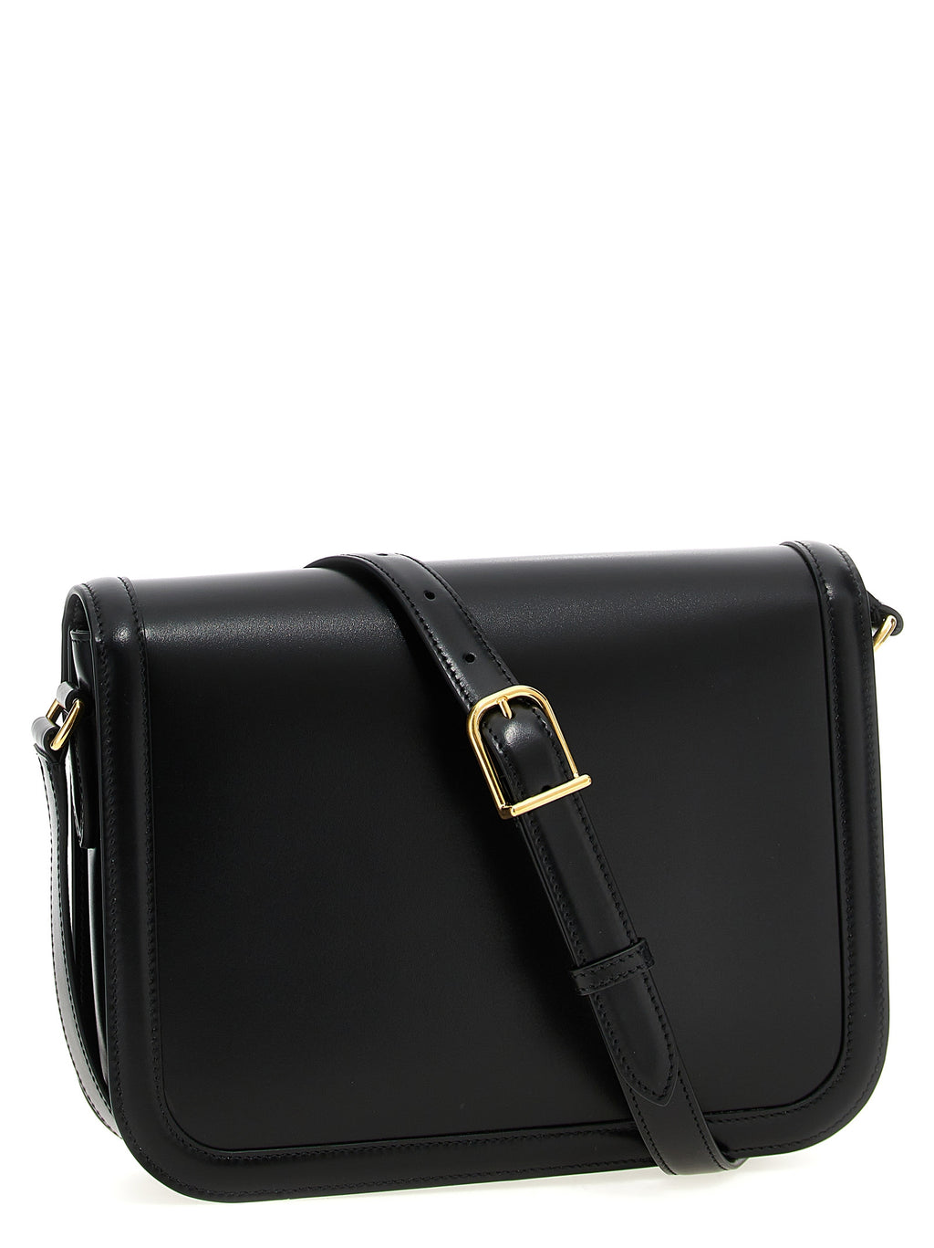 Valentino Garavani 9TO5 Black Leather Shoulder Bag