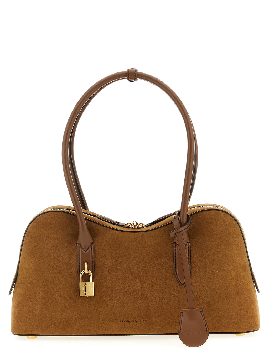 Stella McCartney Ryder Suede Shoulder Bag Brandy