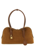 Stella McCartney Ryder Suede Shoulder Bag Brandy