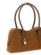 Stella McCartney Ryder Suede Shoulder Bag Brandy