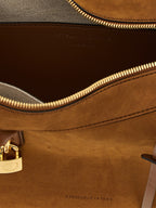 Stella McCartney Ryder Suede Shoulder Bag Brandy
