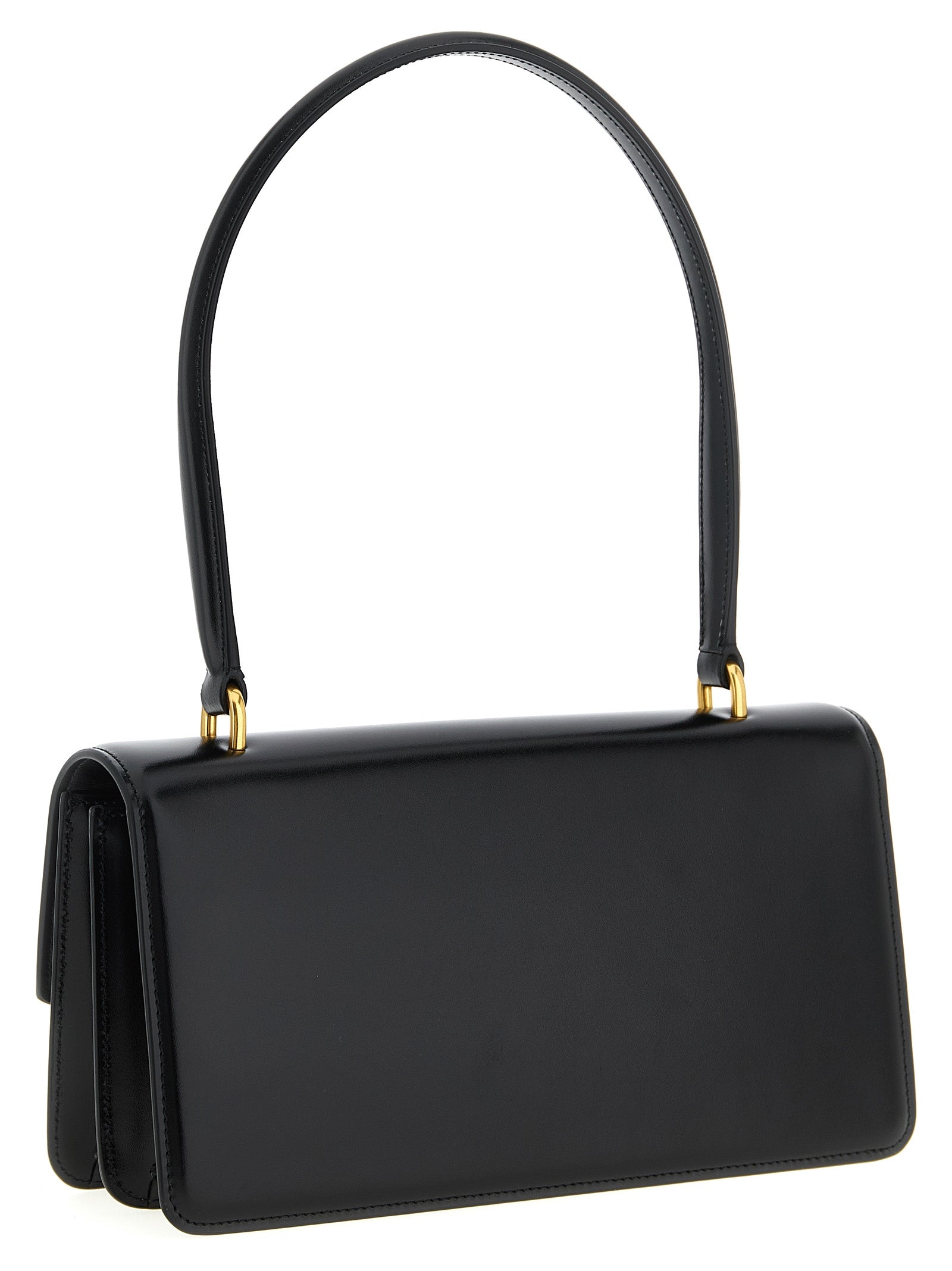 Valentino Garavani Vain Black Leather Shoulder Bag