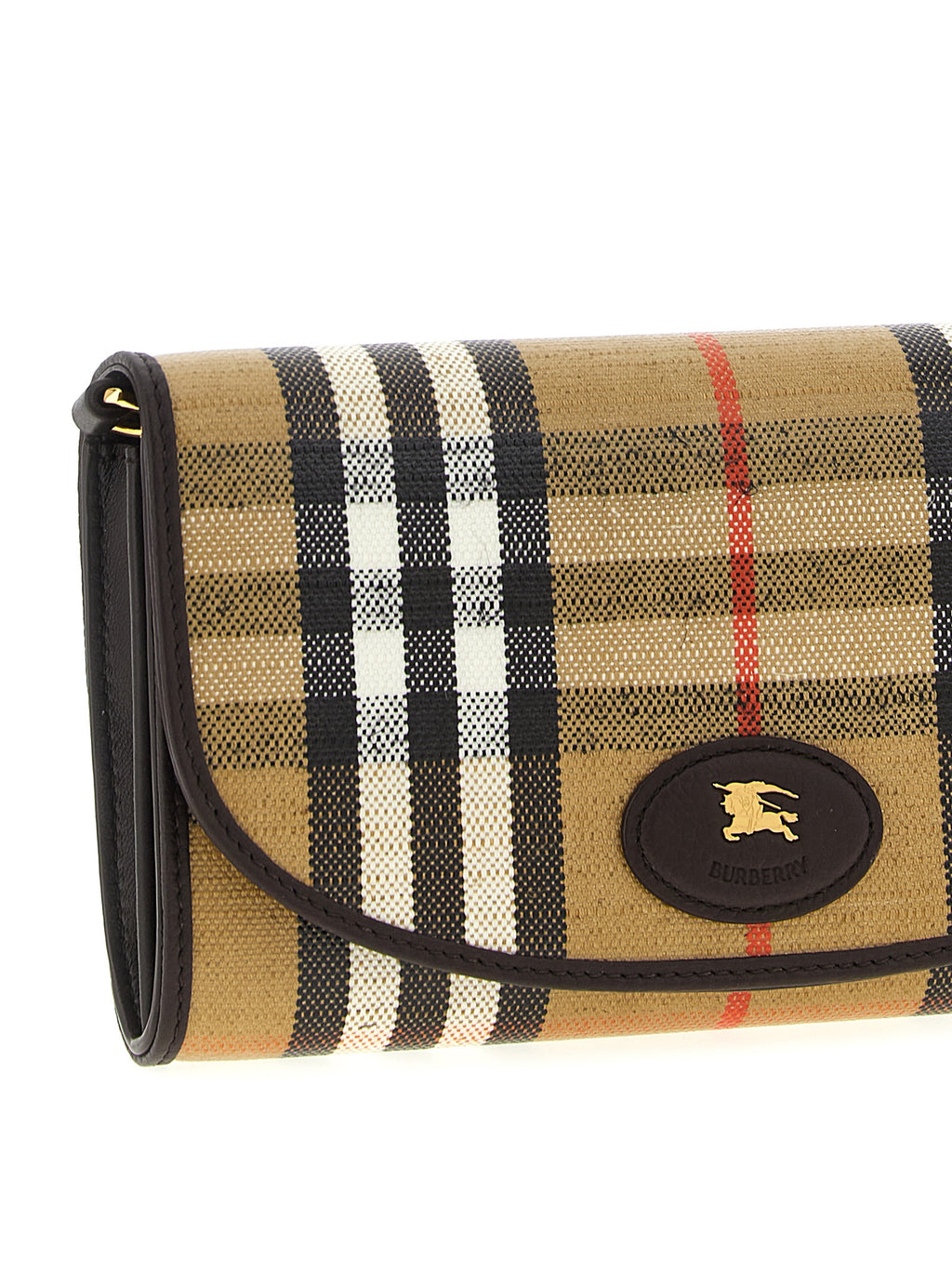 Burberry Highlands Wallet on Chain Archive Beige