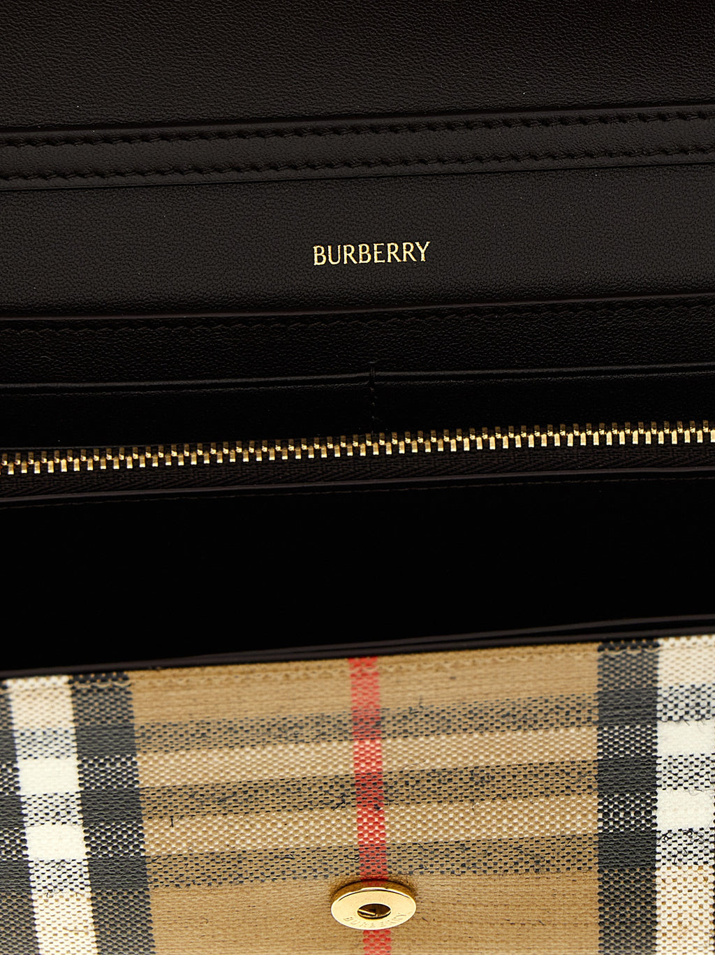 Burberry Highlands Wallet on Chain Archive Beige