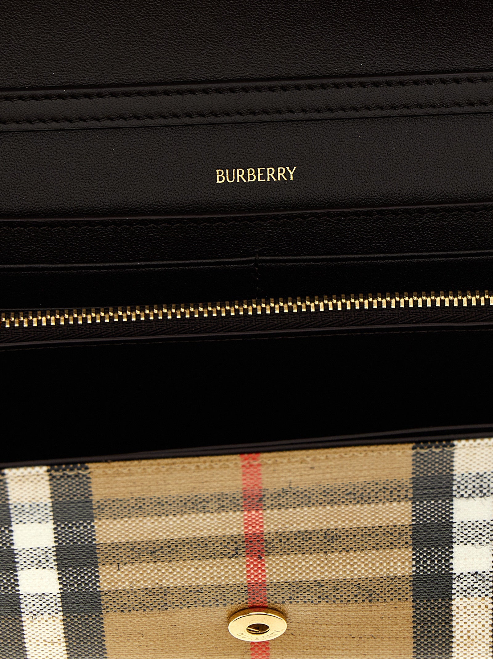 Burberry Highlands Wallet on Chain Archive Beige