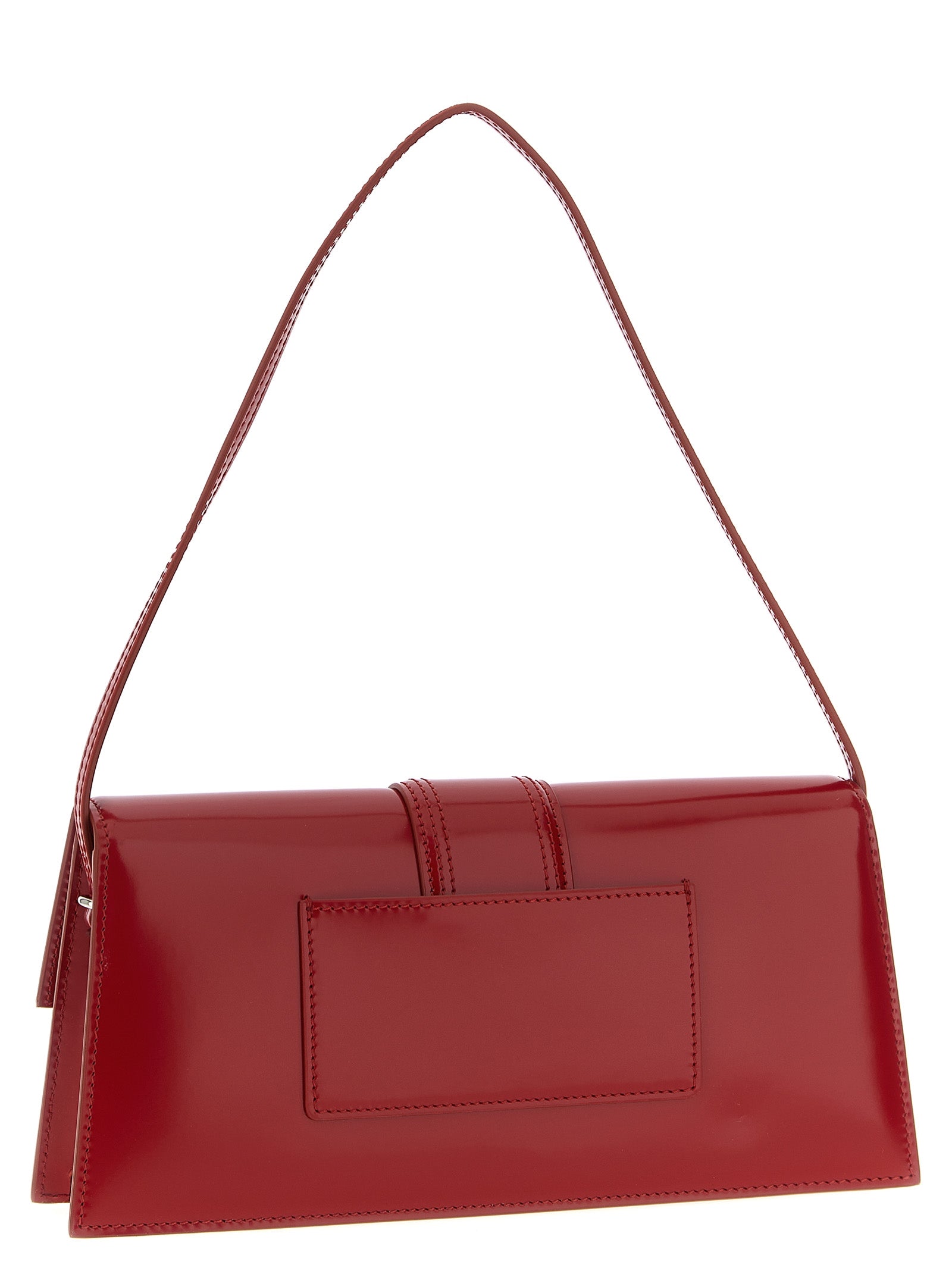 Jacquemus Le Bambino Long Red Leather Shoulder Bag