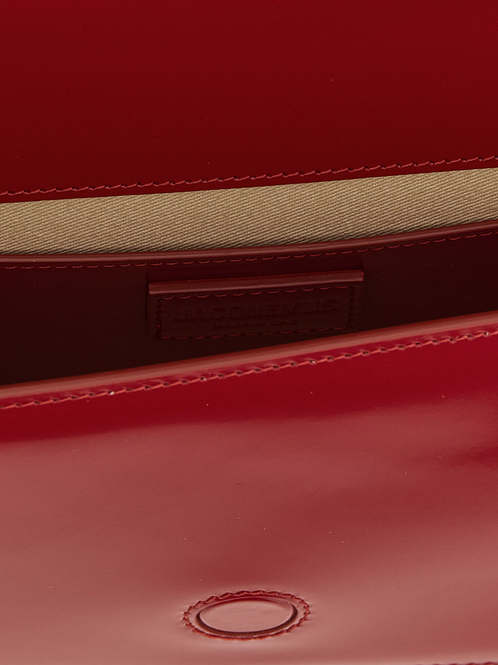 Jacquemus Le Bambino Long Red Leather Shoulder Bag