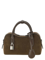 Stella McCartney Ryder Suede-Effect Crossbody Bag Moka