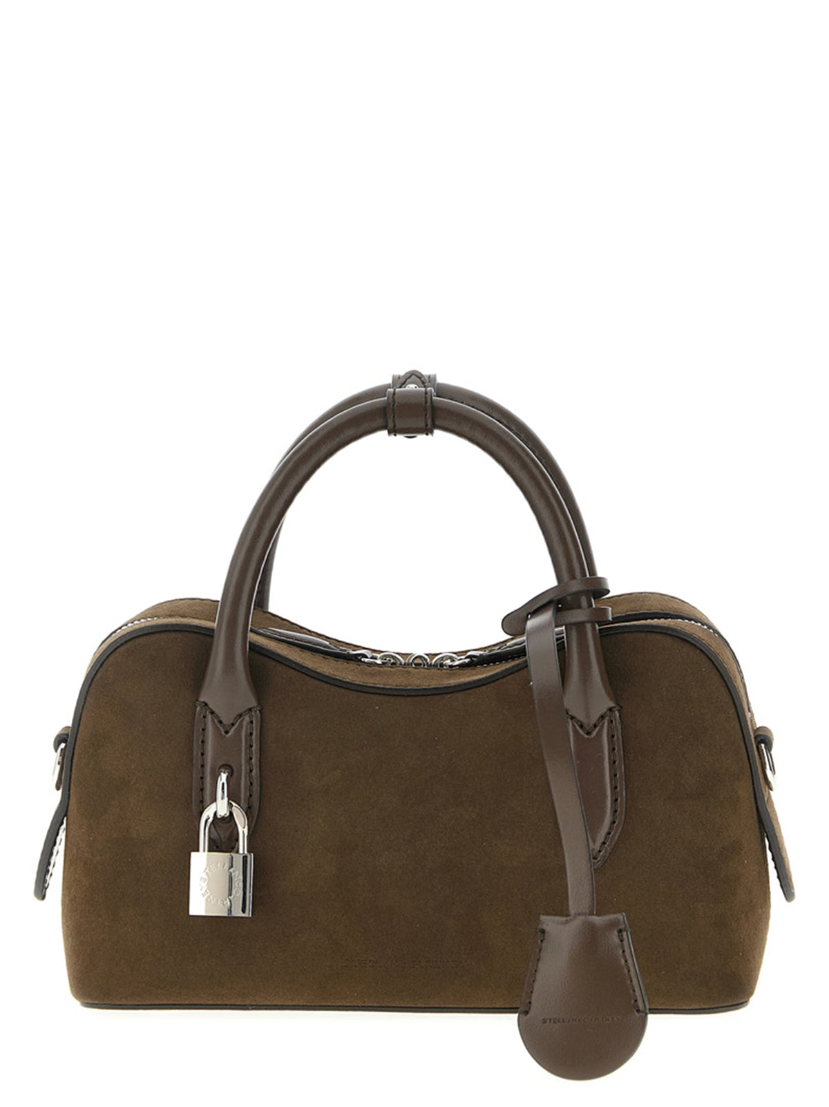 Stella McCartney Ryder Suede-Effect Crossbody Bag Moka