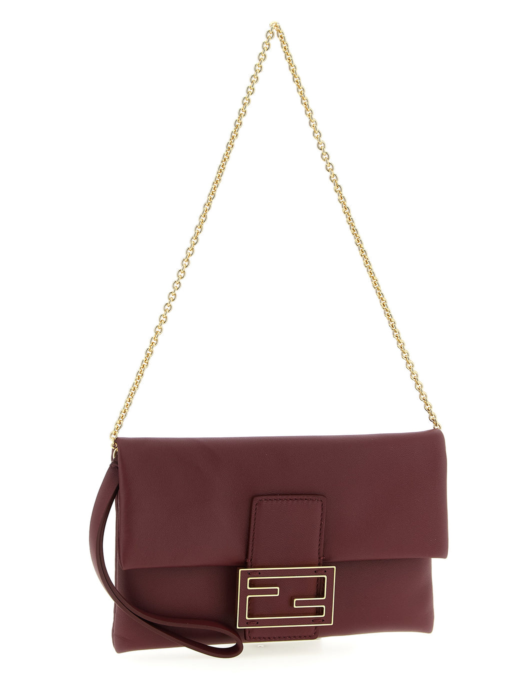 Fendi Mamma Baguette Pouch Bordeaux