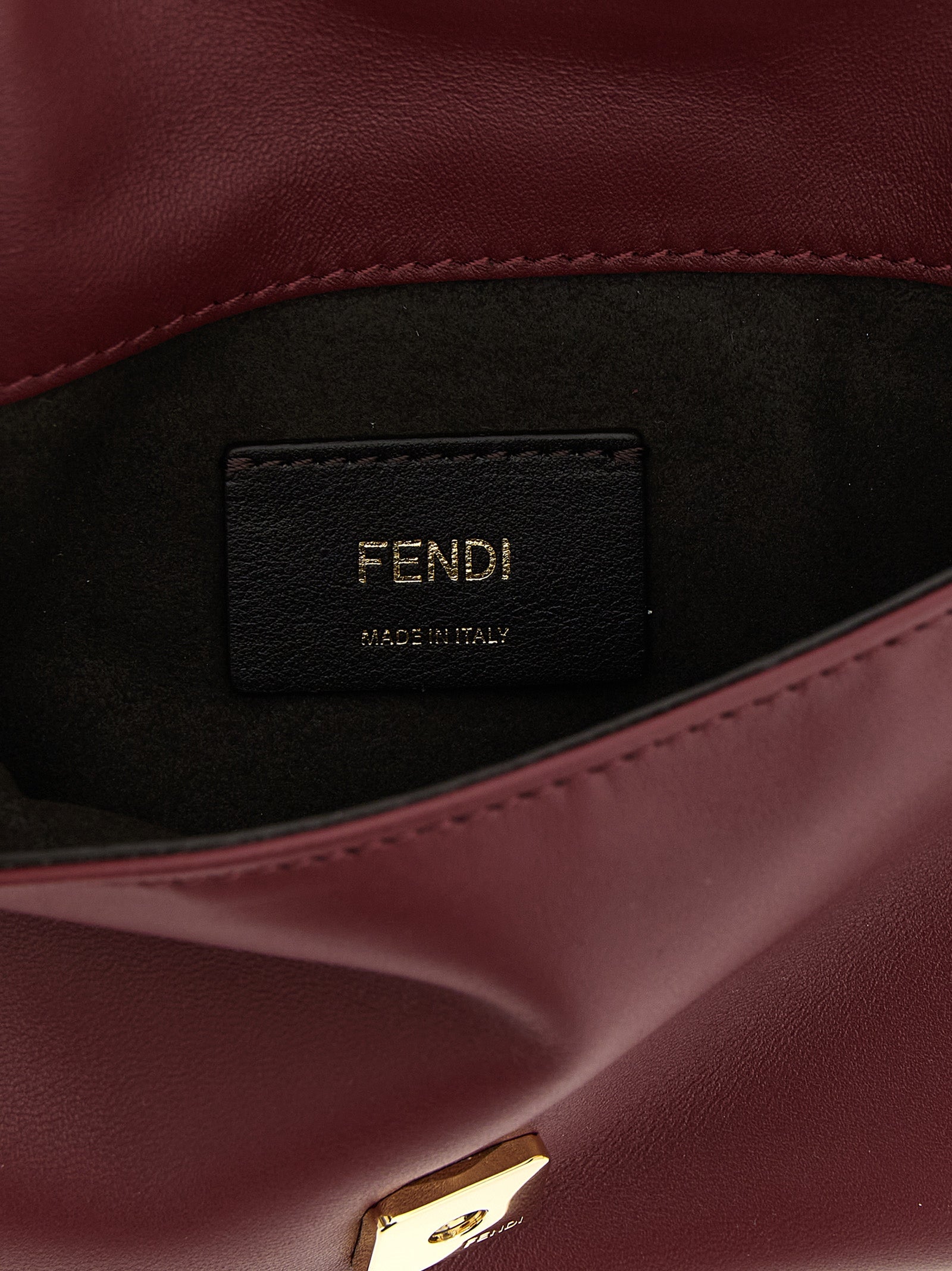 Fendi Mamma Baguette Pouch Bordeaux