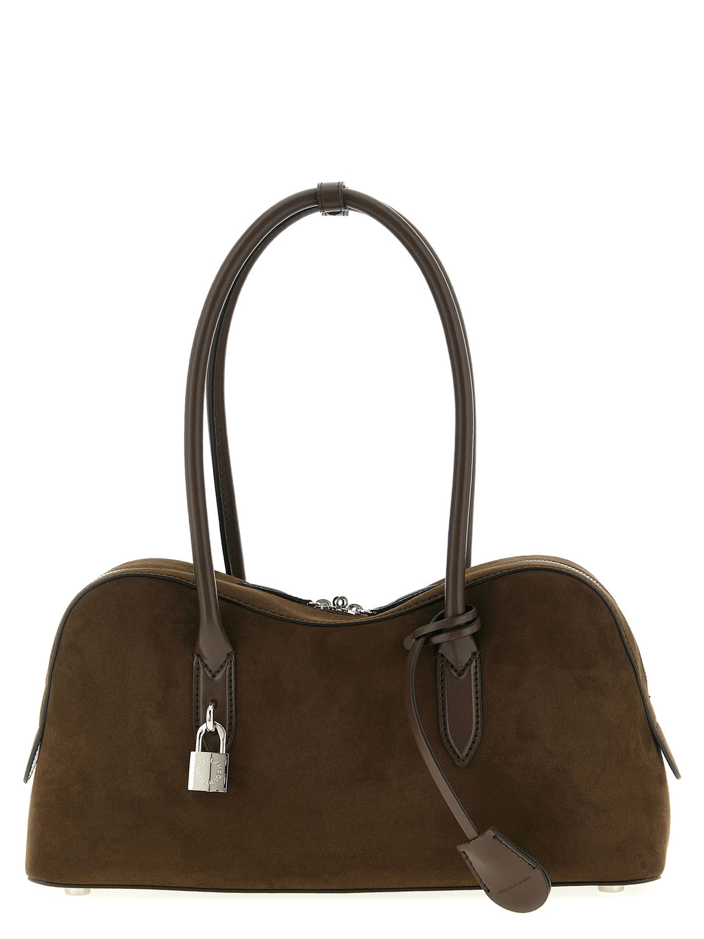 Stella McCartney Ryder Suede-Effect Crossbody Bag Moka