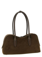 Stella McCartney Ryder Suede-Effect Crossbody Bag Moka