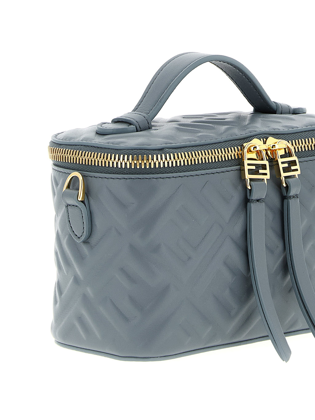 Fendi Vanity FF Nappa Handbag Light Blue