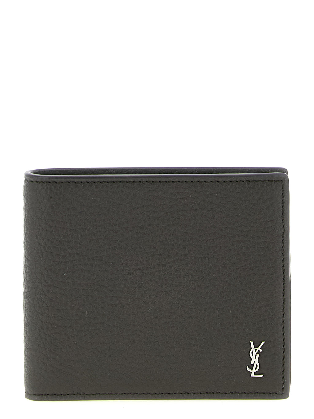 Saint Laurent Tiny Cassandre East/West Wallet Toasted Brown