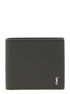Saint Laurent Tiny Cassandre East/West Wallet Toasted Brown