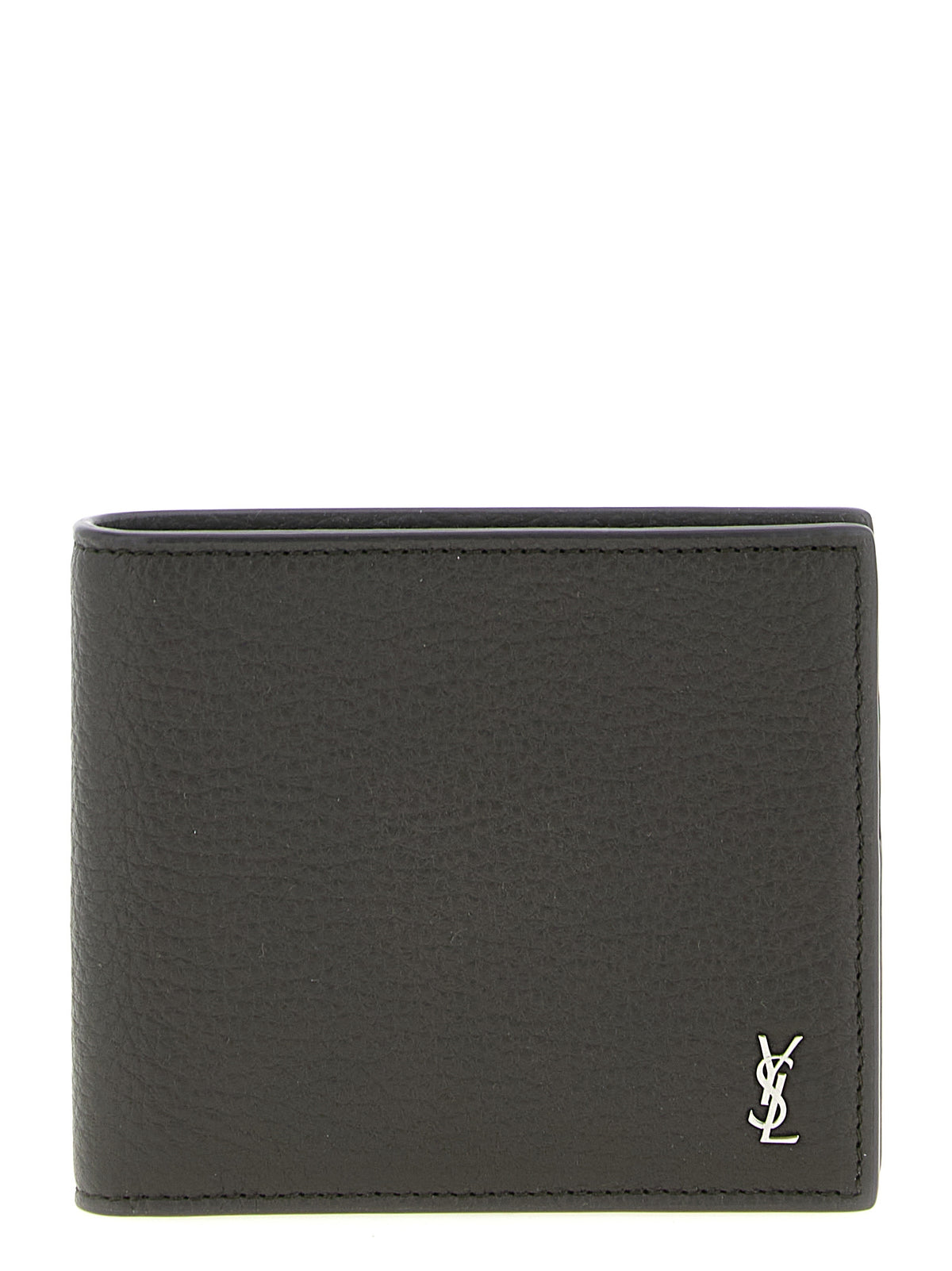 Saint Laurent Tiny Cassandre East/West Wallet Toasted Brown