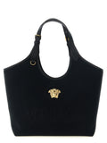 Versace La Medusa Medium Canvas Tote Bag Black