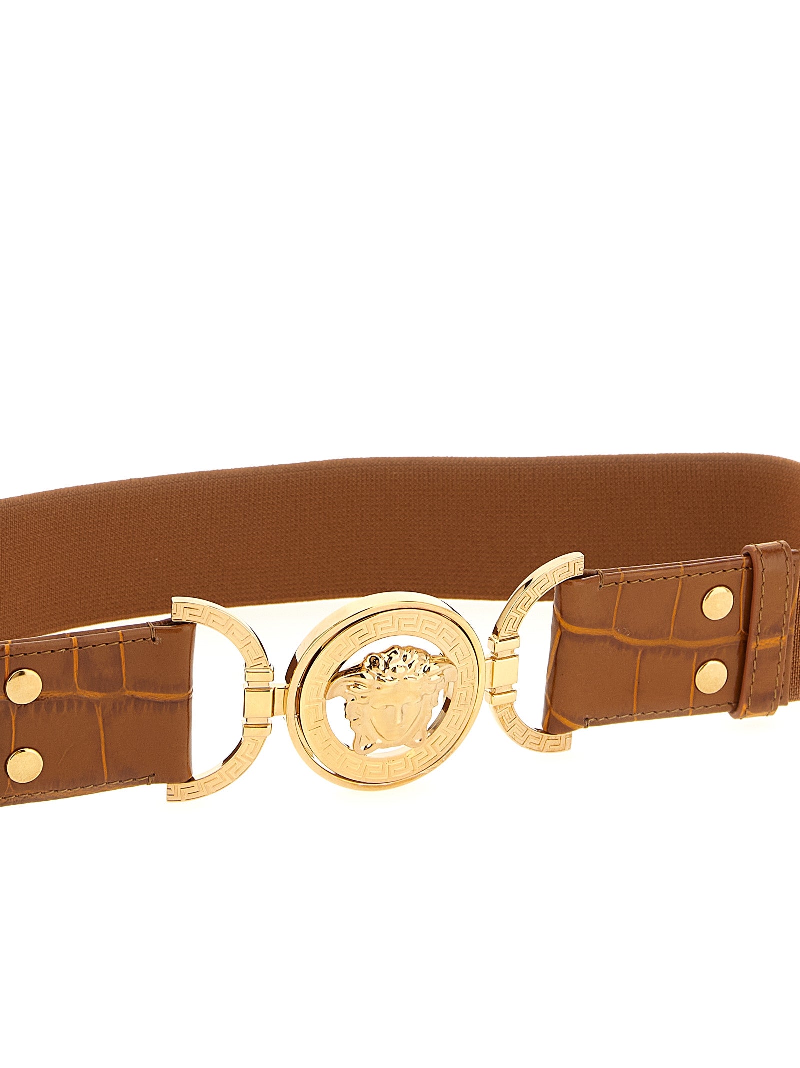 Versace Medusa '95 Leather Belt Cognac