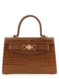 Versace Medusa '95 Croc-Embossed Handbag Cognac