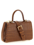 Versace Medusa '95 Croc-Embossed Handbag Cognac
