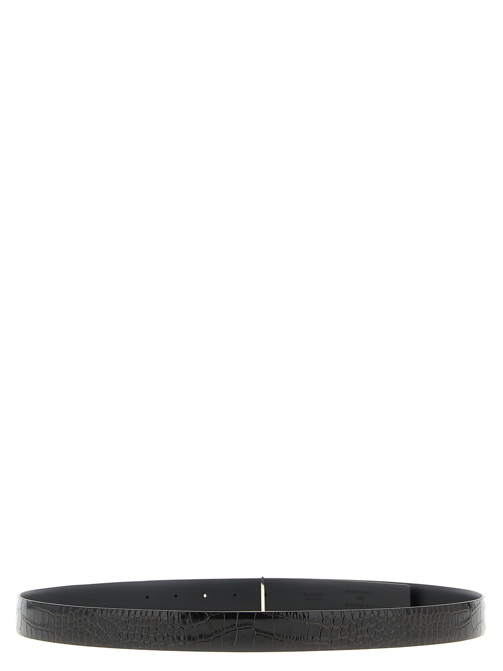 Tom Ford Reversible Python Print Leather Belt Black