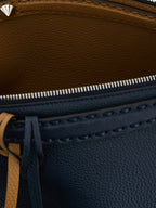 Fendi By The Way Soft Selleria Medium Reversible Handbag Blue Tobacco