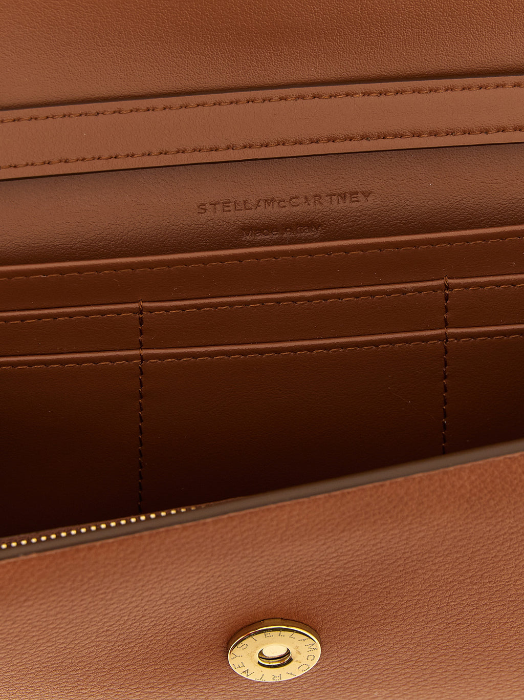 Stella McCartney Ryder Wallet on Chain Brandy