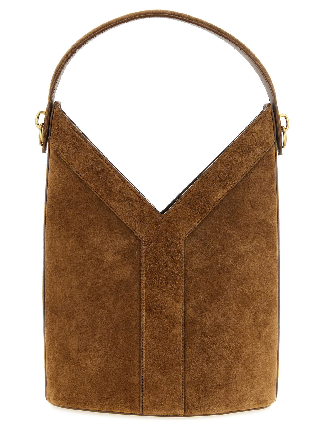 Saint Laurent Y Long Bucket Bag Orange Caramel Cognac